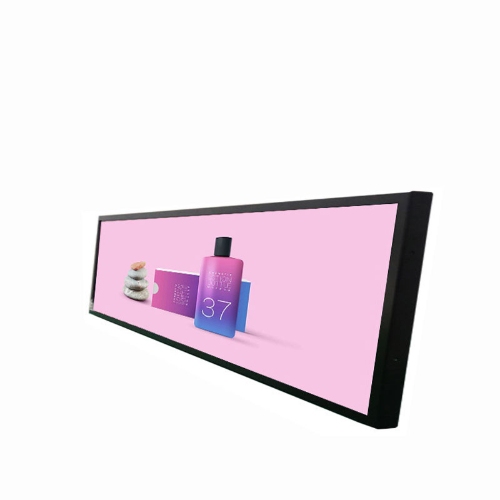 28 Inch Wall mounted Stretched Bar LCD Display Ultra thin design Wide LCD Screen